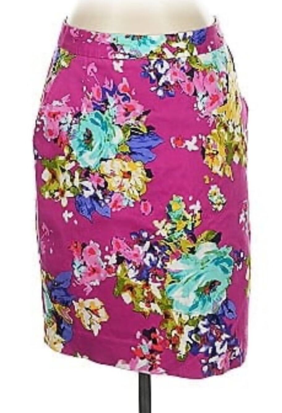 Charter Club Bright Floral Column Skirt size 6